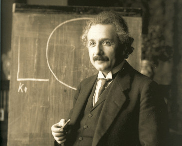 Portrait image of Albert Einstein