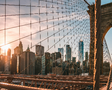 View of Manhattan from the Brooklyn bridge